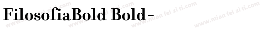 FilosofiaBold Bold字体转换